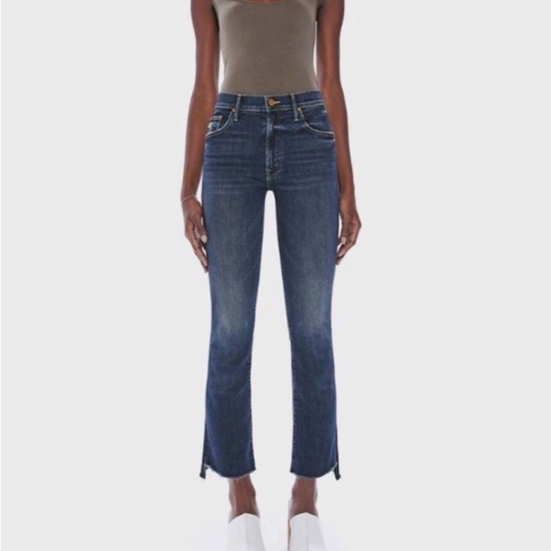 Mother Insider Crop Step Fray Sz 26